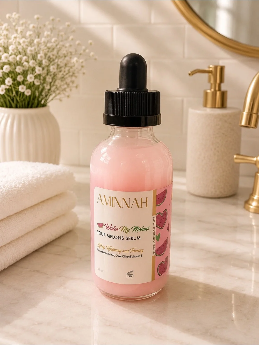 Aminnah Water My Melons Pink Body Serum